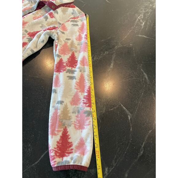 Orvis women's fleece pullover , trees and bears, pink.  size Med. - Picture 10 of 11